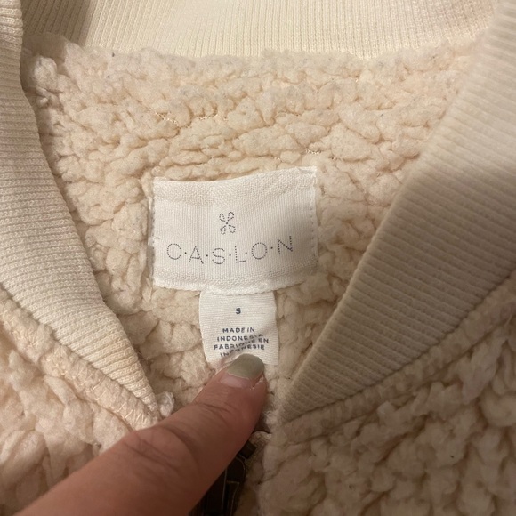 Cream White Sherpa/ Teddy Jacket - Picture 2 of 5